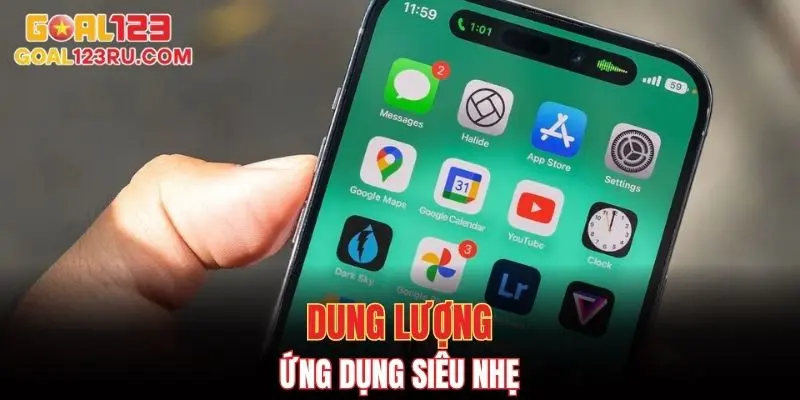 Tải App Goal123 - Hướng Dẫn Cách Thực Hiện An Toàn 3 Dung lượng ứng dụng siêu nhẹ
